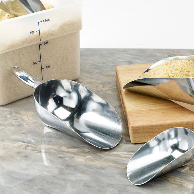 Winco Cast Aluminum Flour Scoop, 58 Ounce