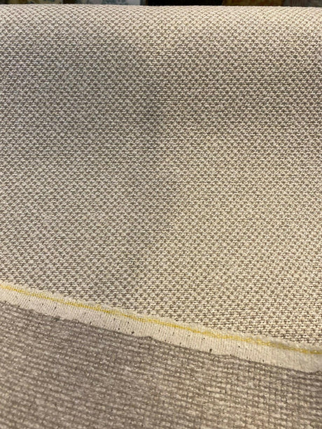Mascot Bisque Cream Textured Chenille Upholstery Fabric - Bisque Cream Textured, 56" Width (1 Yard)