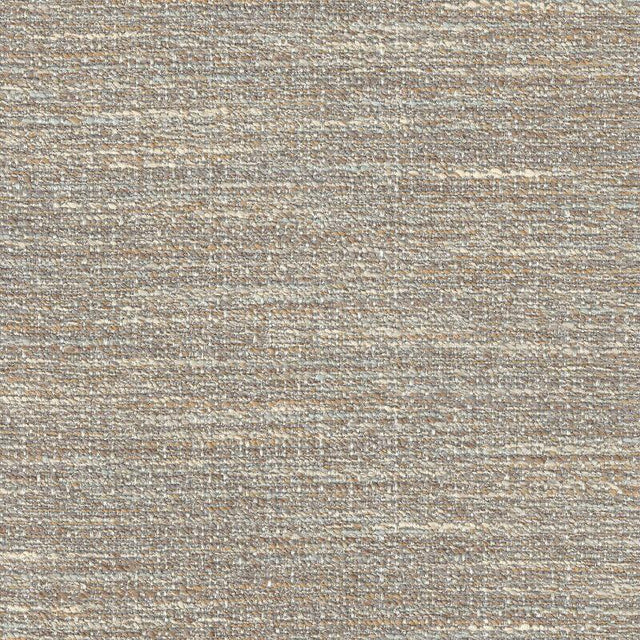 Ritz Tranquil Chenille Upholstery Fabric - Beige Brown With Light Blue And Rustic Orange, 54" Width (1 Yard)