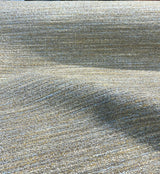Ritz Tranquil Chenille Upholstery Fabric - Beige Brown With Light Blue And Rustic Orange, 54" Width (1 Yard)