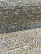 Ritz Tranquil Chenille Upholstery Fabric - Beige Brown With Light Blue And Rustic Orange, 54" Width (1 Yard)