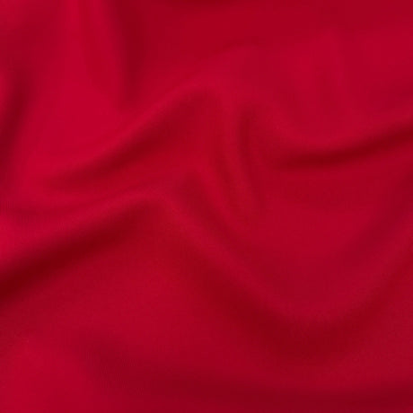 Red Vegan Gabardine Polyester Gabardine Fabric - Red, 60" Wide (1 Yard)