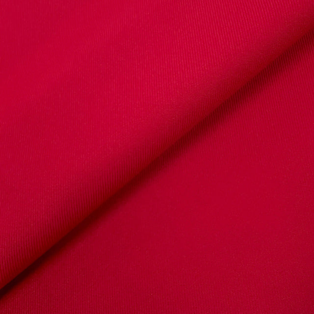 Red Vegan Gabardine Polyester Gabardine Fabric - Red, 60" Wide (1 Yard)