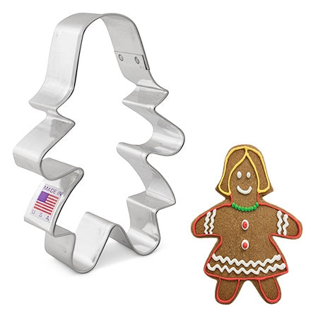Cookie Cutter Gingerbread Woman - 4-1/2" - 7949A
