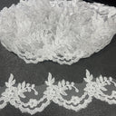 Beaded Corded Lace Trim 3" Wide
