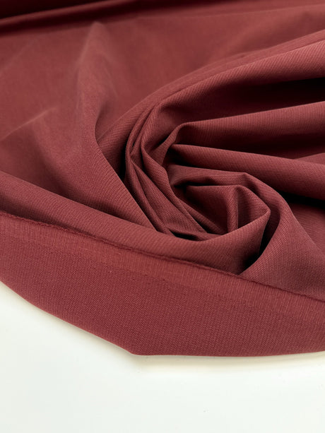 Cotton Herringbone Fabric Red