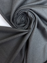 Wool Polyamide Suit Fabric Melange Gray