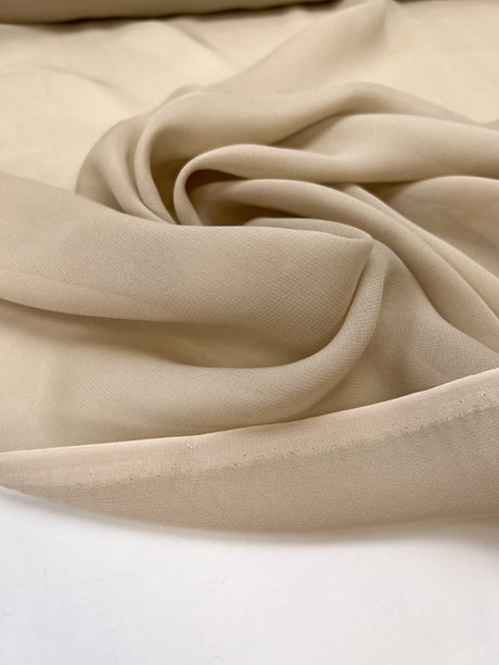 Beige Viscose Crepe