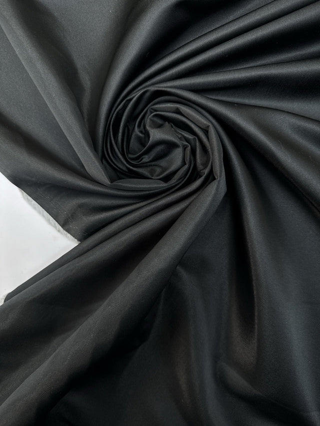 Black Acetate Twill Fabric
