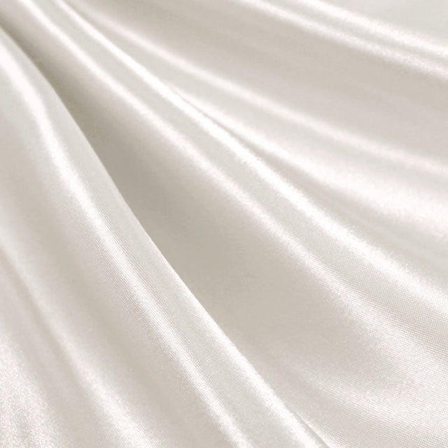 Off White Bridal Satin Fabric,