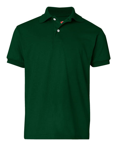 Hanes youth EcoSmart jersey polo 6-pack for school and team uniforms