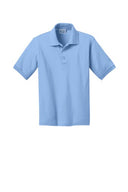 12 Pack : Port & Company® Youth Core Blend Jersey Knit Polo