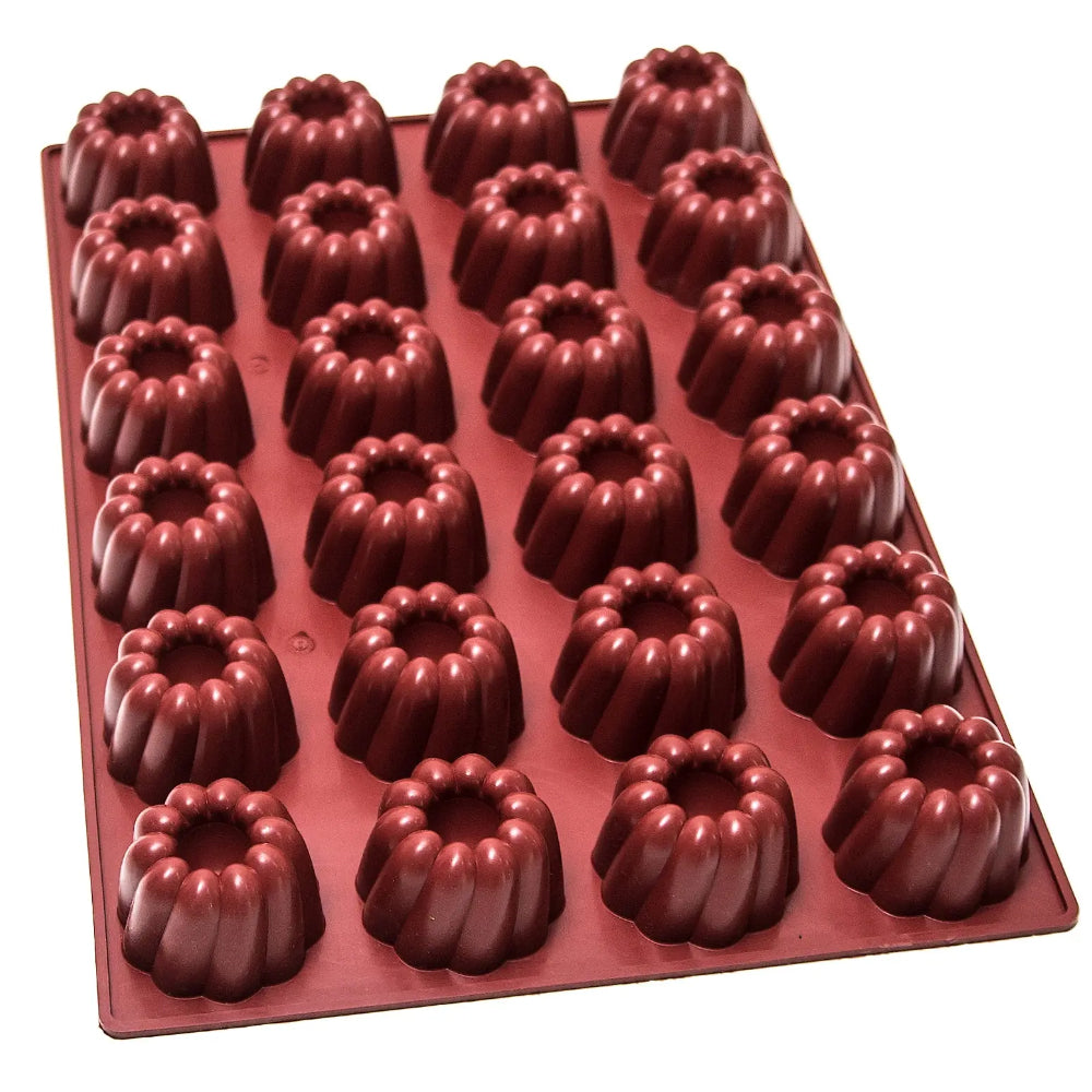 Mae Innovation Silicone Kugelhopf Mold, 24 Cavities