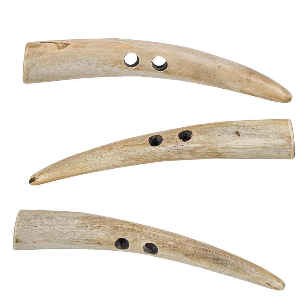 Natural Oversized Horn Toggle - 160L/100mm