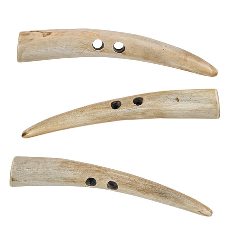 Natural Oversized Horn Toggle - 160L/100mm