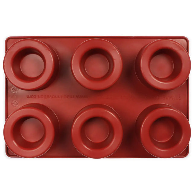 Mae Innovation Silicone Savarin Mold, 6 Cavities