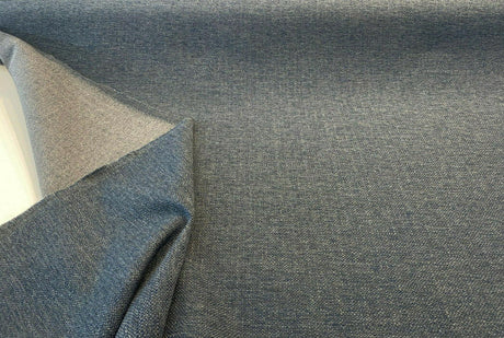 Sampson Chenille Performance Polypropylene Fabric - Denim Blue Blend, 58" Width (1 Yard)