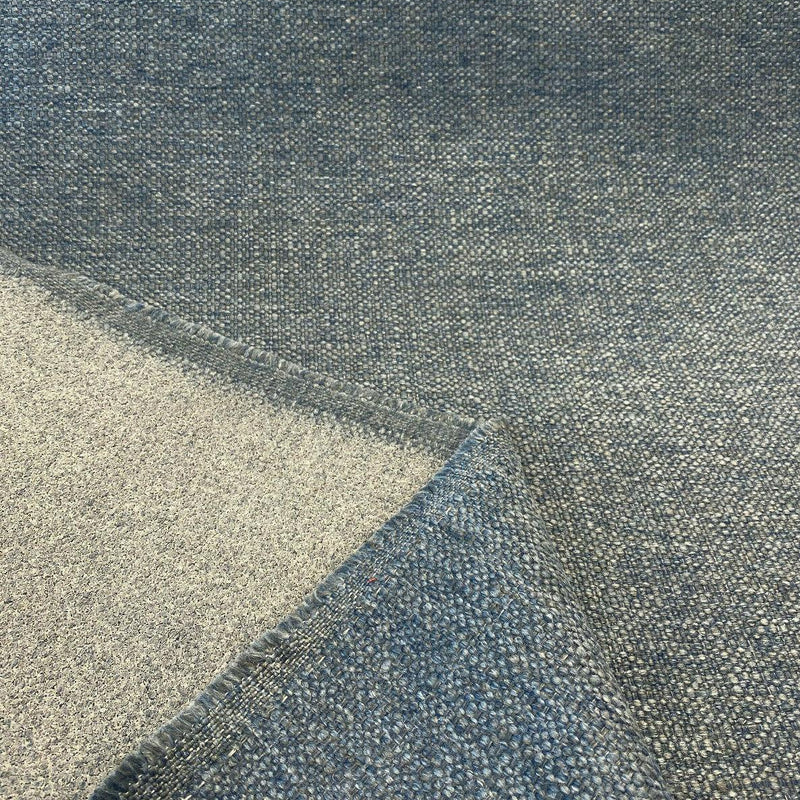 Sampson Chenille Performance Polypropylene Fabric - Denim Blue Blend, 58" Width (1 Yard)