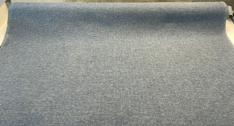 Sampson Chenille Performance Polypropylene Fabric - Denim Blue Blend, 58" Width (1 Yard)