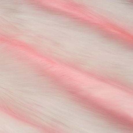 Snow Luxury Two Tone Shaggy Faux Fur Fabric - Acrylic Polyester Faux Fur Fabric, Two Tone Shaggy, 60" Width (1 Yard)