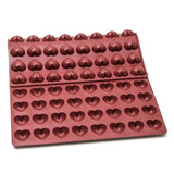 Mae Innovation Mini Heart Silicone Mold, 96 Cavities