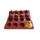 Mae Innovation Silicone Striped Half Sphere Mold, 24 Cavities