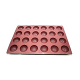 Mae Innovation Silicone Striped Half Sphere Mold, 24 Cavities