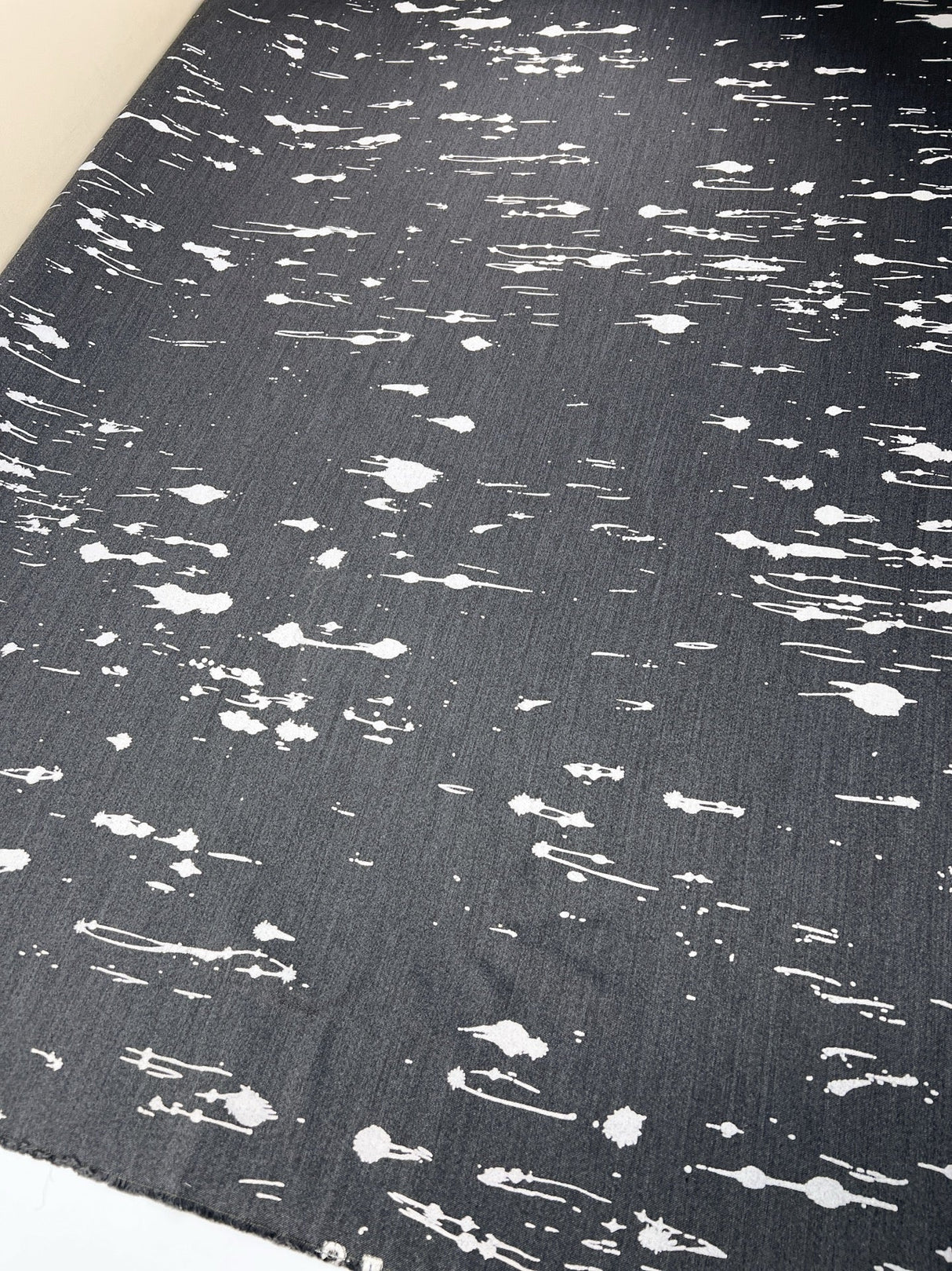 Polyester Acetate Twill Abstract Melange Fabric