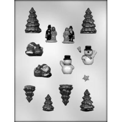 3D Mini Village Accessories Chocolate Mold