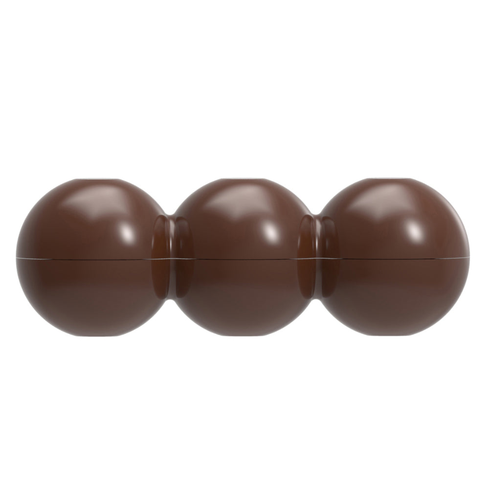 Chocolate World Polycarbonate 3 Balls Chocolate Bar Mold, 9 Cavities