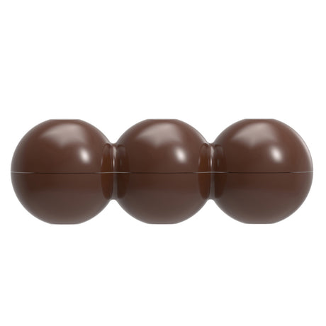 Chocolate World Polycarbonate 3 Balls Chocolate Bar Mold, 9 Cavities
