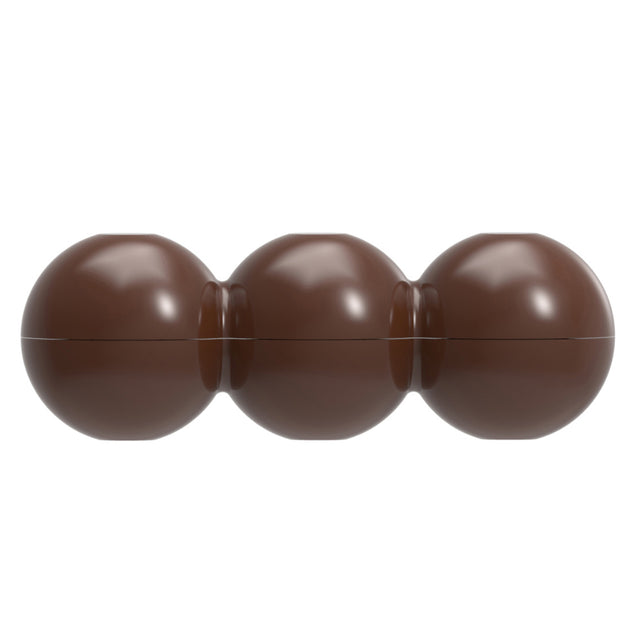 Chocolate World Polycarbonate 3 Balls Chocolate Bar Mold, 9 Cavities