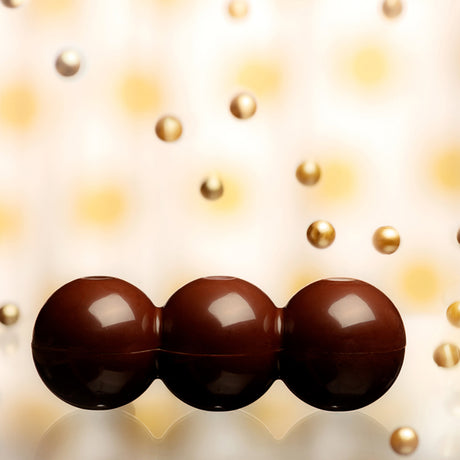 Chocolate World Polycarbonate 3 Balls Chocolate Bar Mold, 9 Cavities