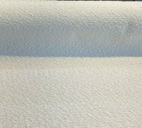 Robert Allen Boucle Polyester Fabric - White Boucle, 54"-56" Width (1 Yard)