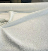 Robert Allen Boucle Polyester Fabric - White Boucle, 54"-56" Width (1 Yard)