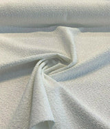 Robert Allen Boucle Polyester Fabric - White Boucle, 54"-56" Width (1 Yard)