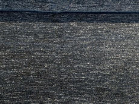 Lush Upholstery Soft Chenille Fabric - Blue Denim, 56" Width, Railroaded (1 Yard)