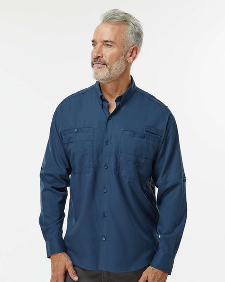 Paragon Mens quick dry long sleeve fishing shirt designed for outdoor comfort