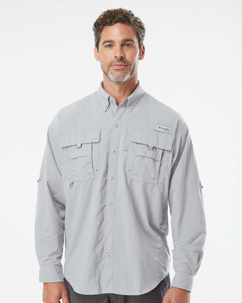 HUK® Men’s Bahama Outdoor Shirt Moisture Wicking Sun Safe Button Up Fishing Top