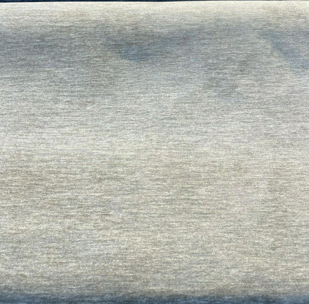 Lush Upholstery Soft Chenille Fabric - Gray Fog, 56" Width, Railroaded (1 Yard)