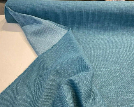 Interweave Chenille Fabric - Teal Turquoise Solid Color, 56" Width (1 Yard)