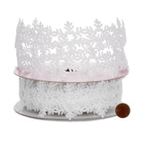 Laser Cut Snowflake Ribbon 1 1/2 '' X 10 yd - 1 / ROLL