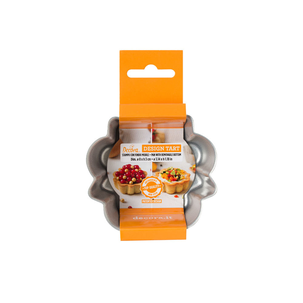 Decora Mini Round Tart Mold with Removable Bottom, 3.1" x 1.2"
