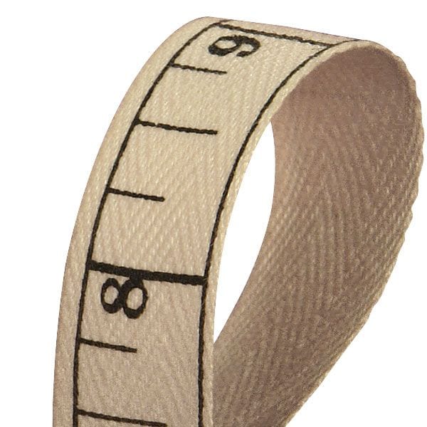 Tape Measure Printed Grosgrain Ribbon 5/8 '' X 10 yd - 1 / ROLL