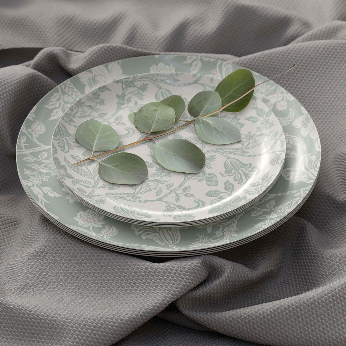 20 Count Earthtrends Gracy Design Paper Plates Combine Style & Strength 10 Inch