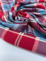 Cotton Tweed Striped Checked Multicolour