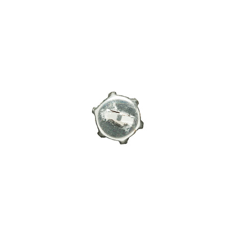 Crystal Rhinestone and Silver Metal Czech Button - 14L/9mm