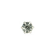 Crystal Rhinestone and Silver Metal Czech Button - 14L/9mm