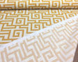 Terrasol Indoor Outdoor Athens Greek Key Yellow Spun Polyester Fabric - Yellow And Cream Greek Key, 54" Width (1 Yard)