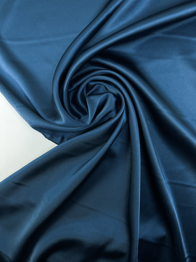 Blue Twill Stretch Fabric